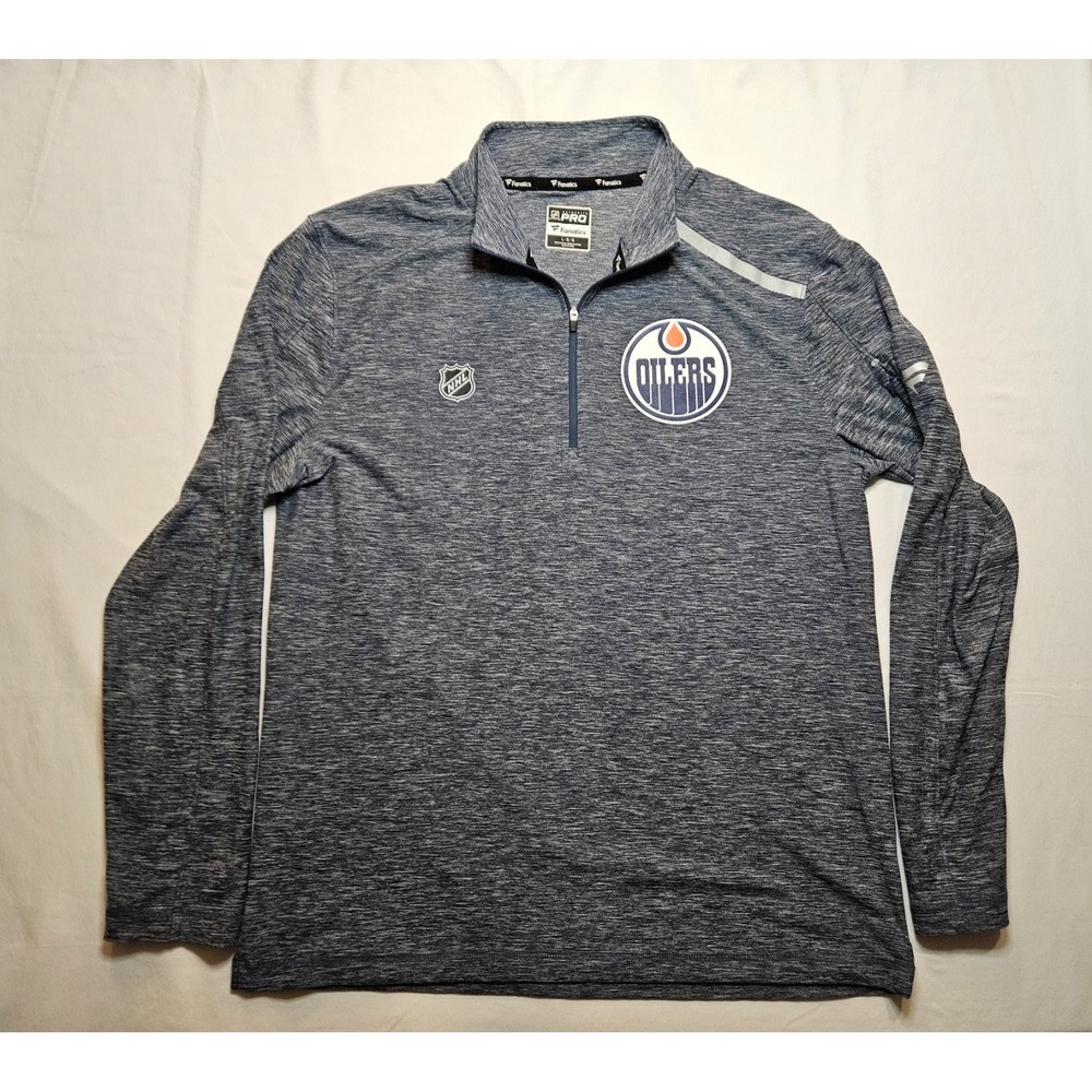 Fanatics NHL Authentic Pro Men's Pullover L Blue Polyester Blend
